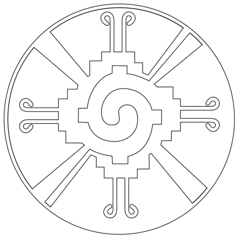 Hunab Ku Coloring Page